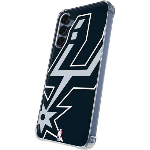 NBA San Antonio Spurs Large Logo Galaxy A35 5G Clear Case